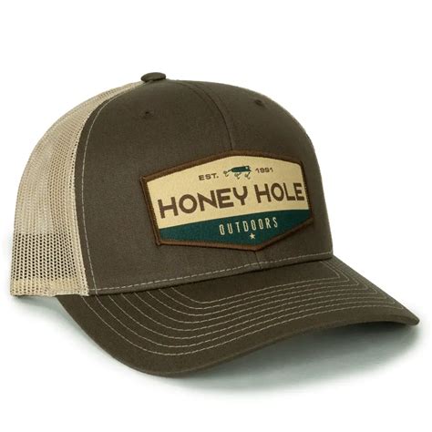 Honey Hole Outdoors OG Hex Logo Patch Snapback Hat EZN Outfitters