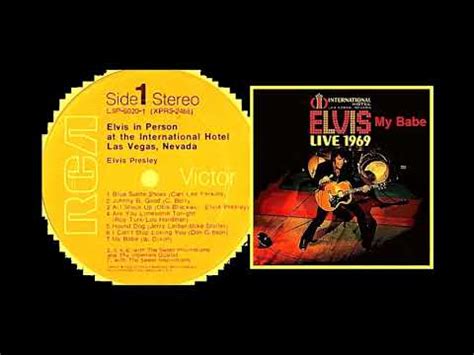Elvis Presley My Babe Live Las Vegas YouTube