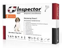 Inspector, капли от внешних и внутренних паразитов для собак массой 10 ...