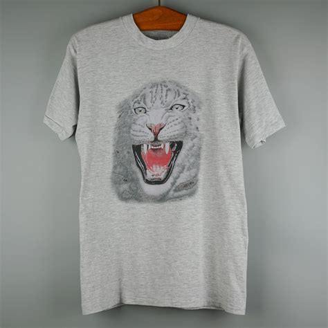 Vintage 1990s Animal White Tiger T Shirt Grailed