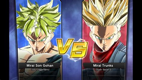 Xenoverse 2 Requested Match PC Mirai Gohan SSJ Leggendario Vs