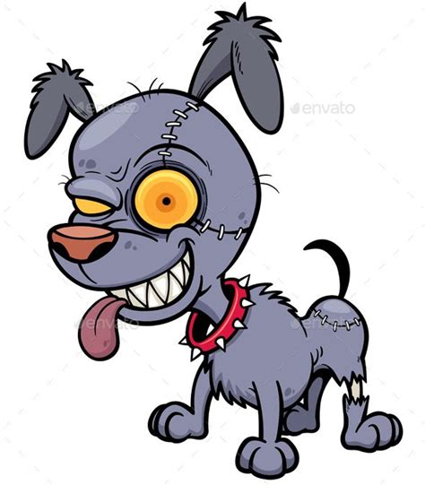 cartoon dog drawing scary - Marva Barr