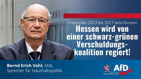 Finanzplan Hessen 2023 2027 HESSEN WIRD VON EINER SCHWARZ GRÜNEN