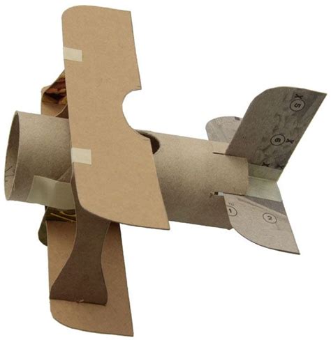 Make A Mini Biplane From Toilet Paper Tubes And Other Paper Products