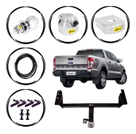 Engate Reboque Fixo Completo 700kg Ford Ranger 2013 A 2024 Frete grátis