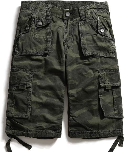 New Challenge 2019 Summer Military Camo Cargo Shorts Camouflage Multi