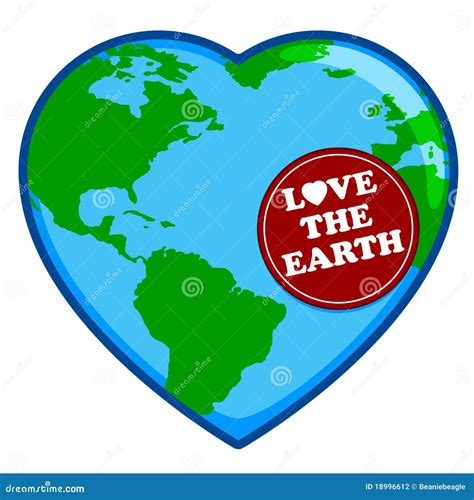 Love The Earth Stock Vector Illustration Of Earth Environment 18996612