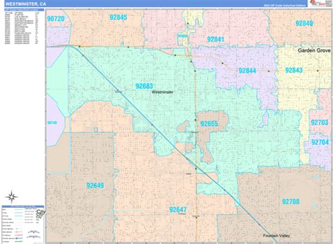 Westminster Ca Zip Code Map Emelia Morganica