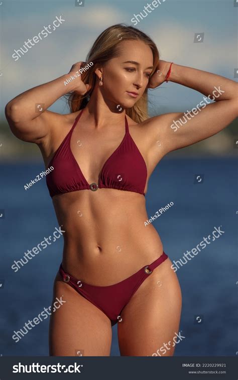 Beautiful Woman Sexy Bikini On Beach Stock Photo 2220229921 Shutterstock