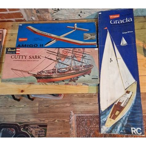 Three Unbuilt Model Kits Comprising Of A Revell Cutty Sark Scale