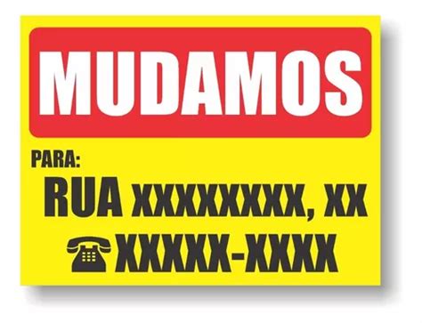 Placa Mudamos X Cm Personalizada Pvc Mm Mudan A