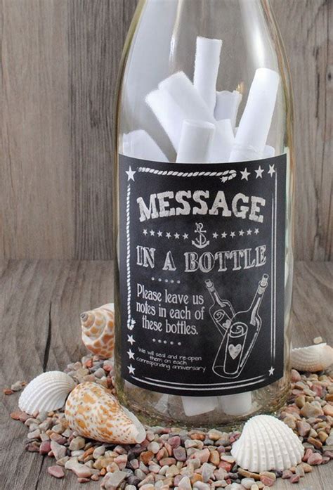 Message in a Bottle | Message in a bottle, Wedding bottles, Unique ...