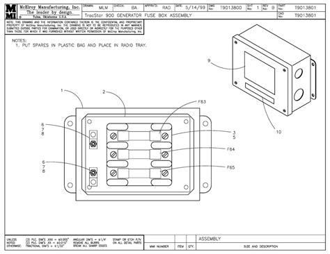 Mcelroy Part T9013801 T900 Generator Fuse Box Assembly Poly Pipe