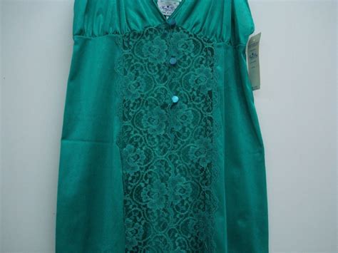 USA Made Nancy King Lingerie Baby Doll W Bikini Sleepwear Small Emerald Q EBay