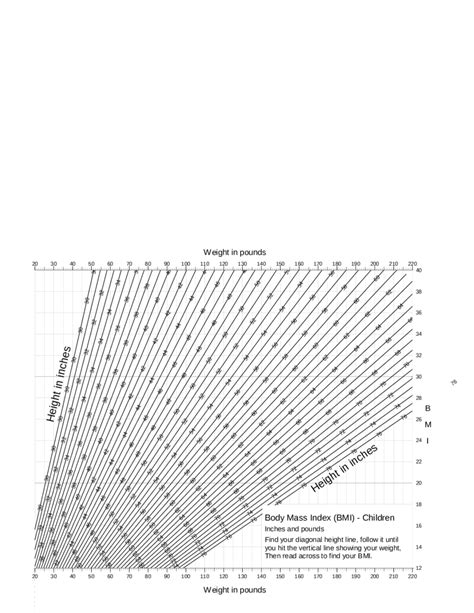 2024 BMI Chart - Fillable, Printable PDF & Forms | Handypdf