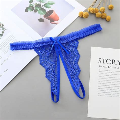 Jual Cod G String Open Crotch Sexy Lingerie Transparan Renda Celana
