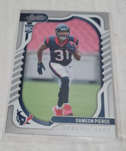 Panini Absolute Football Dameon Pierce Houston Texans Rookie