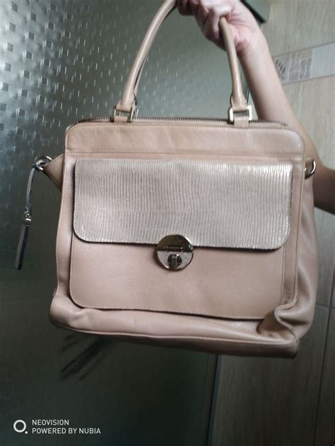 Bolsa Nude de Couro Legítimo Bolsa de Ombro Feminina Arezzo Usado 82095626 enjoei