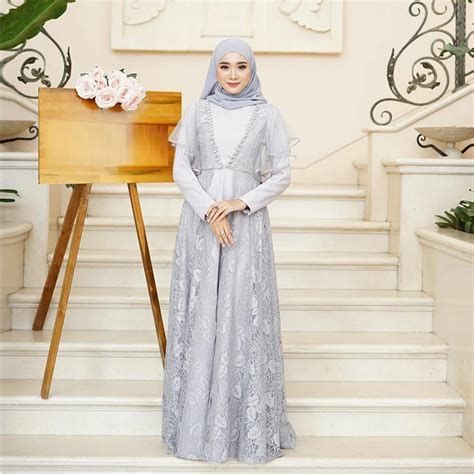 jual bayar  rumah gamis brukat modern terbaru gamis brokat gamis