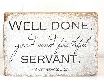 Faithful Servant Plaque
