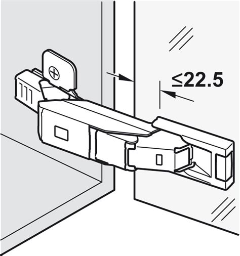 Topfscharnier Blum Clip Top Cristallo 110 HÄFELE