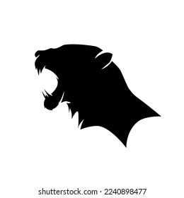 Black Tiger Shadow Vector Illustration Stock Vector (Royalty Free) 2240898477 | Shutterstock