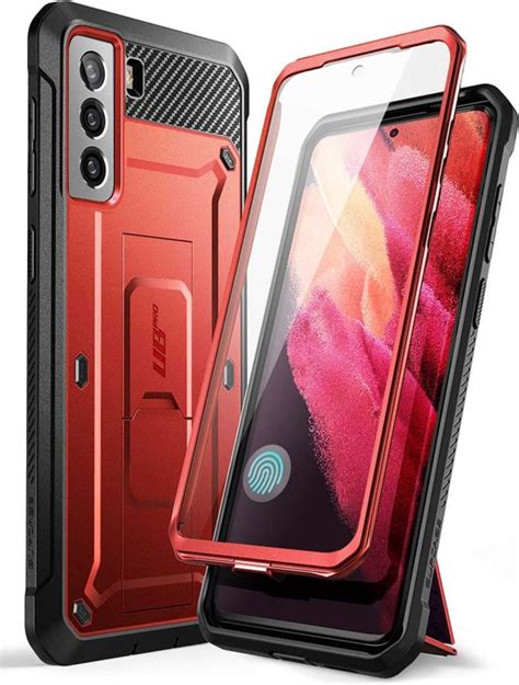 Supcase Backcase Met Screenprotector Samsung S Fe Rood Bol