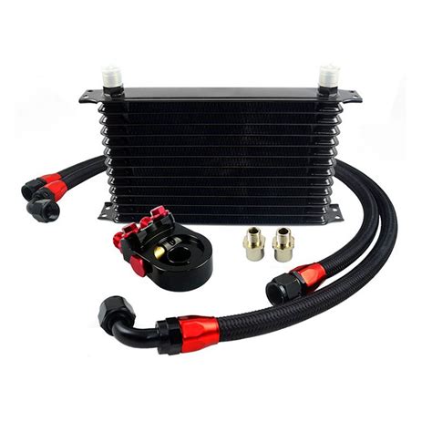 Universal Thermostat Oil Cooler Kit An To Row Jdm Heart