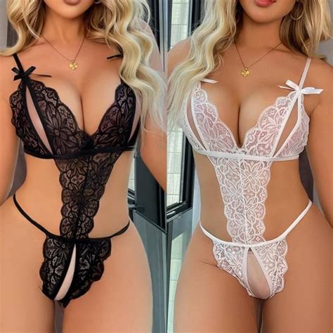 Ensemble Body Sexy Lingerie Sexy En Dentelle Pour Femmes Avec Bretelles Lingerie Rotique Une