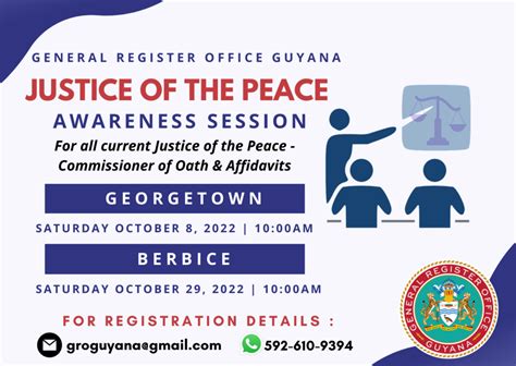 Justice of the Peace – Awareness Session - Guyana General Register Office