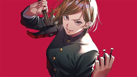 Nobara Kugisaki from Jujutsu Kaisen Anime Wallpaper 4k for Desktop ID:6715