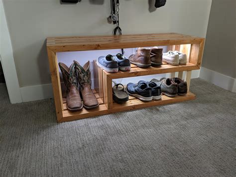 diy corner bench  shoe storage drop zone ideas  inspire