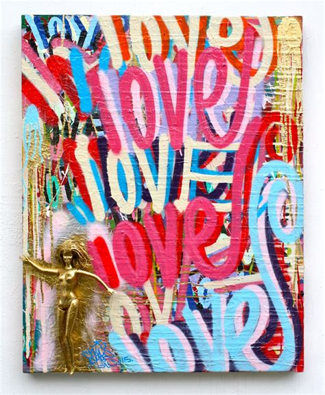 Valentines Day Gold Barbie Doll Love Painting Sculpture Nude Modern Object Pop Etsy