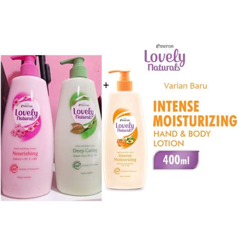 Emeron Lovely Naturals Body Lotion 400ml Nourishing Moisturizing Deep