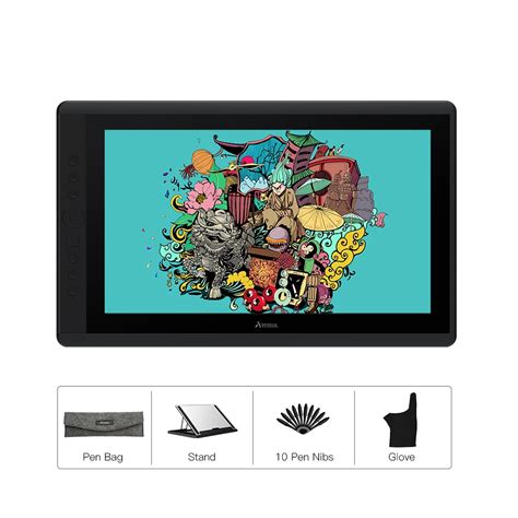 Artisul D16 Battery Free Graphic Drawing Tablet IPS Pen Display Monitor ...