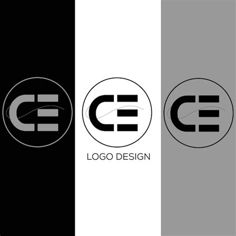 Premium Vector Ce Initial Letter Logo Design