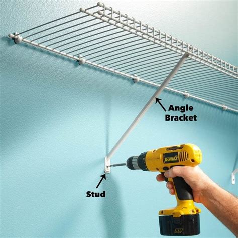 How To Install Wire Shelving For A Wire Closet System Diy