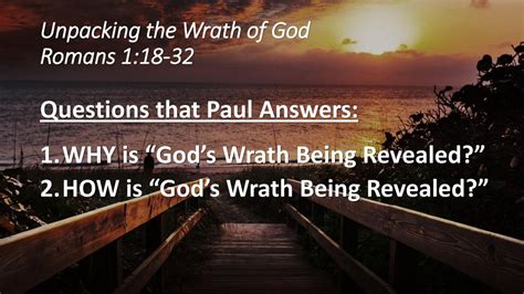 For The Wrath Of God Is Revealed From Heaven Against All Ungodliness