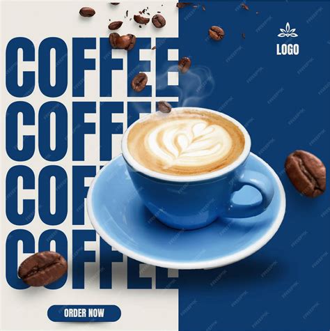 Hot Coffee Promotion Banner and Flyer Design for Coffee Shops social