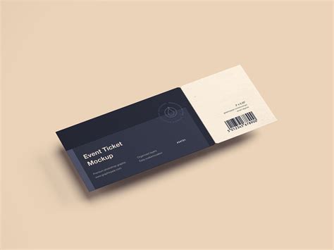 Simple Ticket Mockup Mock Up, Frame Mockup Free, Mockup Free Psd ...