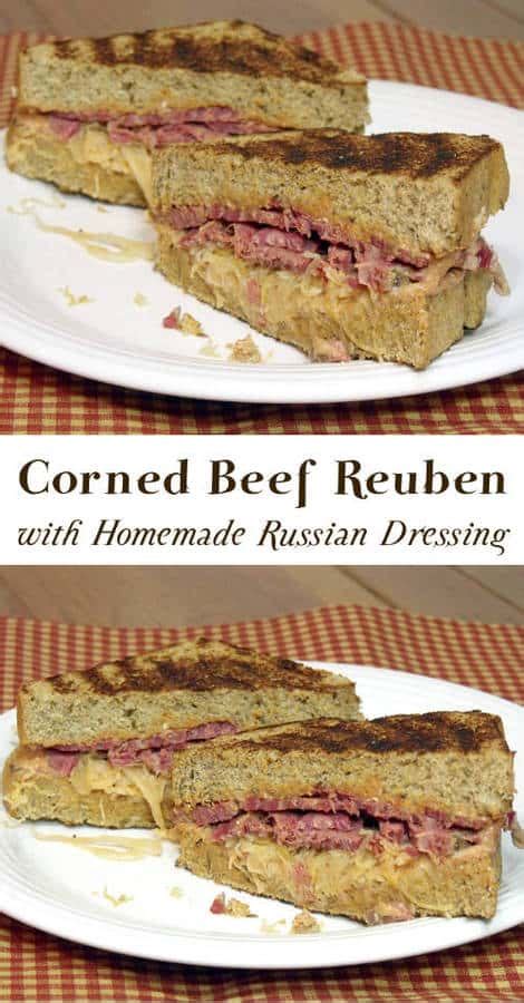 Reuben Sandwich With Homemade Russian Dressing