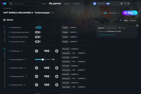 HOT WHEELS UNLEASHED 2 Turbocharged Cheats Trainers For PC WeMod