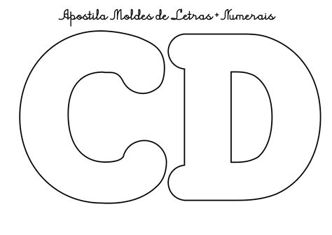 Molde De Letras Cursivas Grandes Individuais Para Imprimir