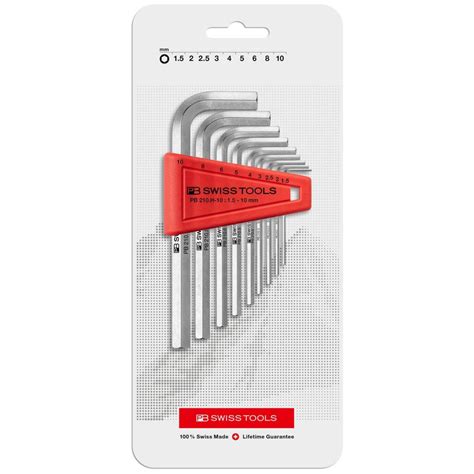 PB Swiss PB 210.H-10 CN Hex key Set L- Wrenches for Hexagon Socket Scr ...