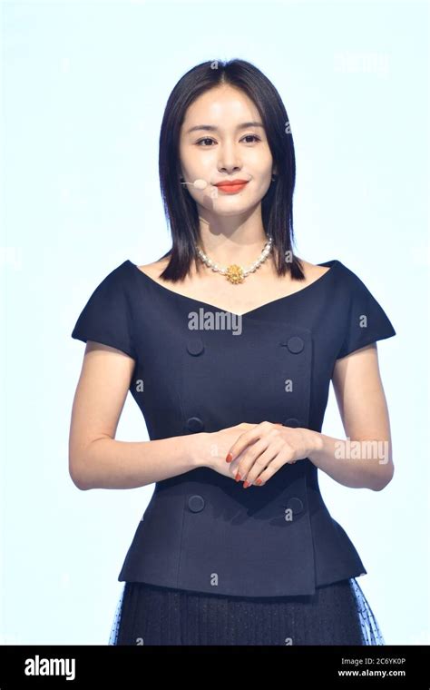 Chinese actress Wang Ziwen, also known as Olivia Wang, attends a forum ...