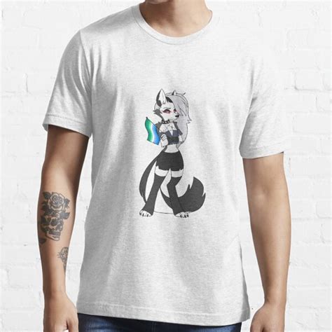 Loona Helluva Boss With Gay Men S Pride Flag T Shirt For Sale By Xyvril Redbubble Loona T