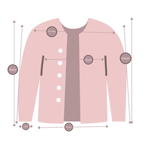 Jacket Fullsleeves Size Chart