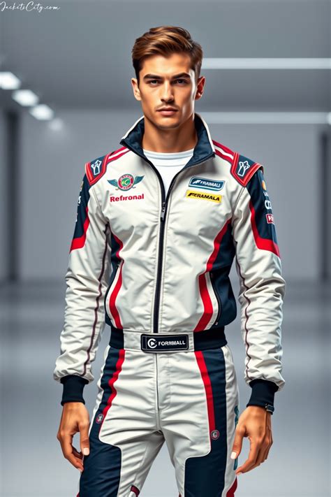 Formula Racing Jacket Aerodynamic Panels And Team Colors