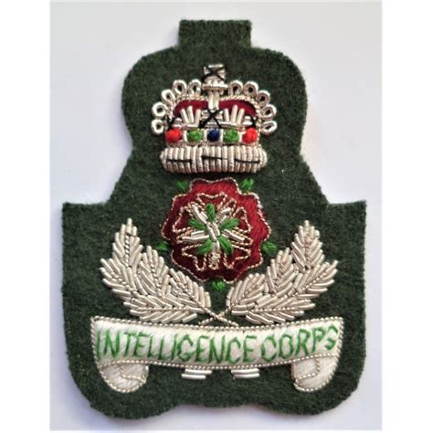 Intelligence Corps Officers Capberet Badge British Military