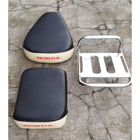 Jual Jok Pisah Honda C70 Warna Hitam Kombinasi Cream Shopee Indonesia